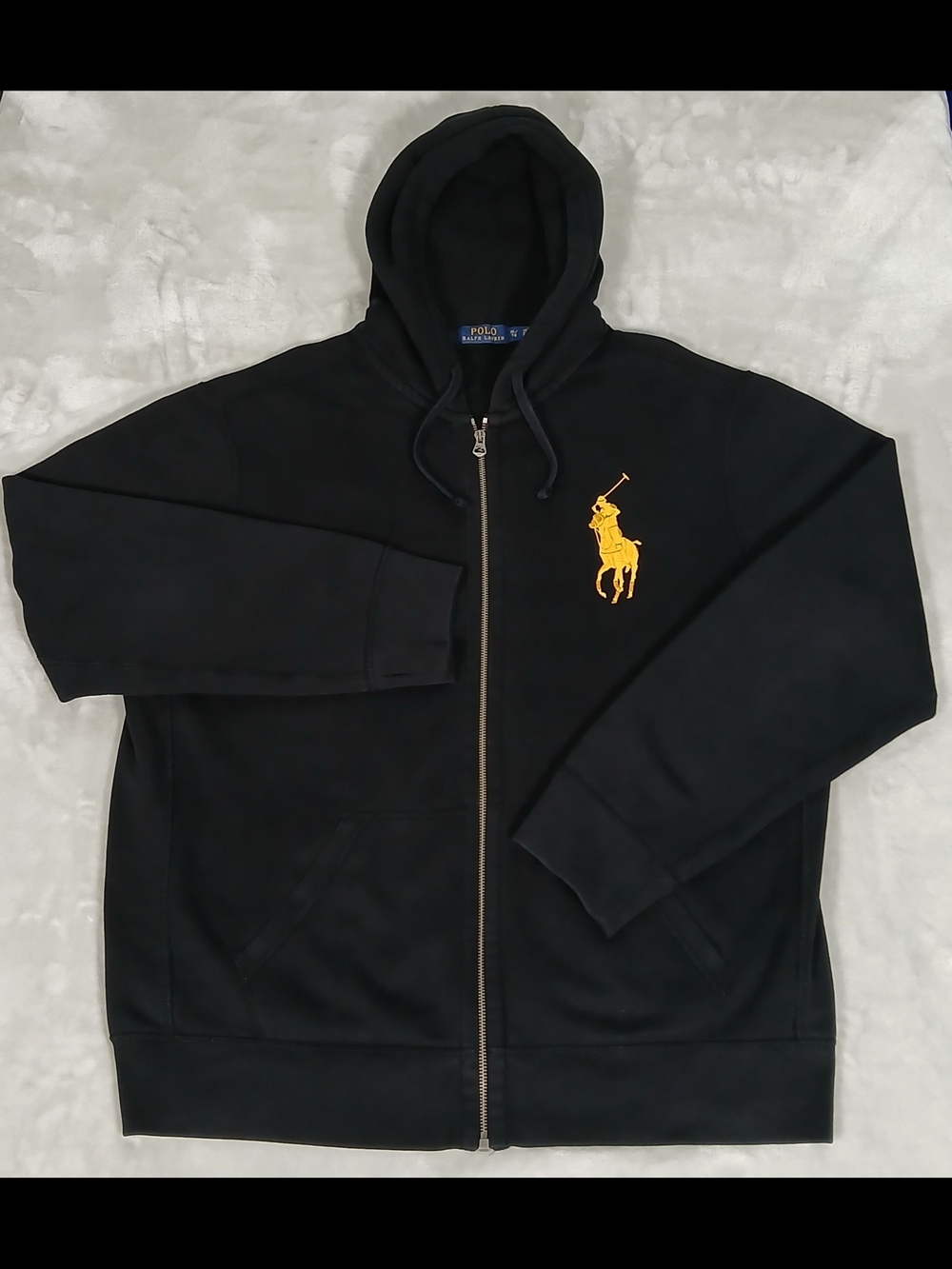 Polo Ralph Lauren Big Pony Full Zip Hoodie XL Men's Black